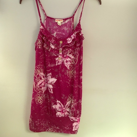Purple flower tank top