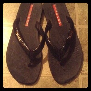 Authentic Prada flip flops