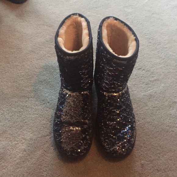 UGG Shoes - Size 10 Blue sequin UGG Boots