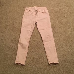 Michael Kors light pink skinny jeans