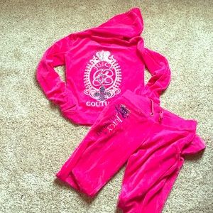Juicy Couture Pink Velour Tracksuit