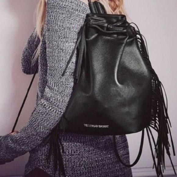 Victoria's Secret Handbags - LAST CHANCE‼️Victoria's Secret Fringe Backpack