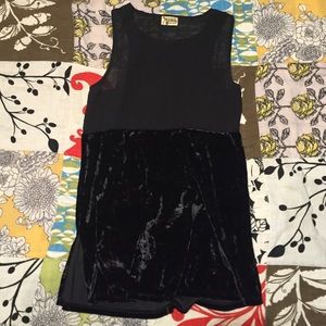 Show me your Mumu sheer velvet tank M