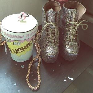 Jeffrey Campbell Multi Glitter Litas