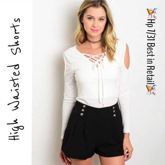 Have Pants - High Waisted Black Shorts 🎉Hp 7/31🎉
