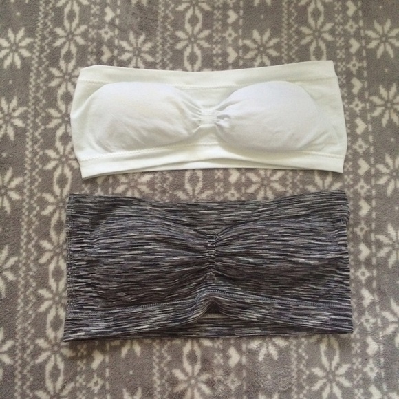 Grey and white bandeau bundle.