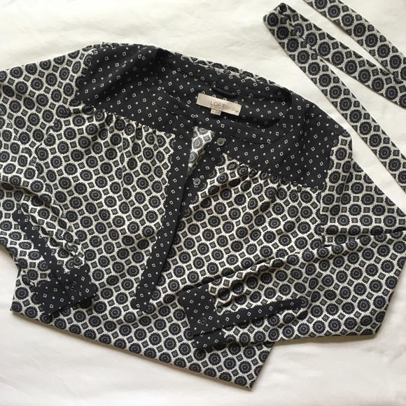 LOFT Medallion Shirt Dress