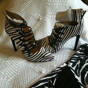 New zebra print heels