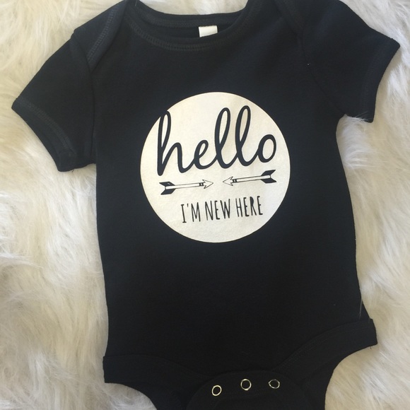 Hello I'm New Here Onesie