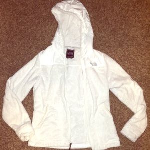 The North Face fleece zip up jacket with hood