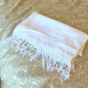 5'x2' White Scarf
