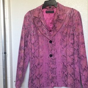 Pamela McCoy leather jacket