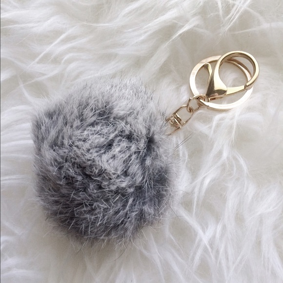 Brandy Melville Accessories Grey White Faux Fur Keychain Bundle Poshmark