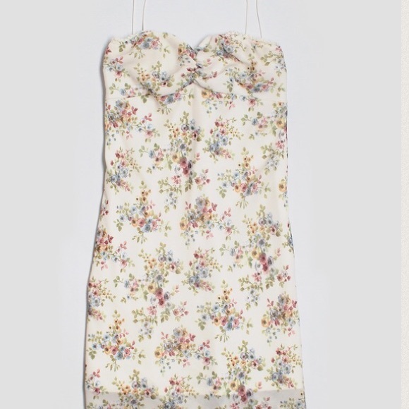 Vintage XOXO Floral Print Halter Dress
