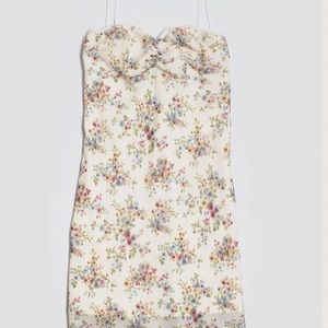 Vintage XOXO Floral Print Halter Dress