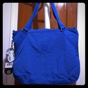 Blue laptop bag kipling