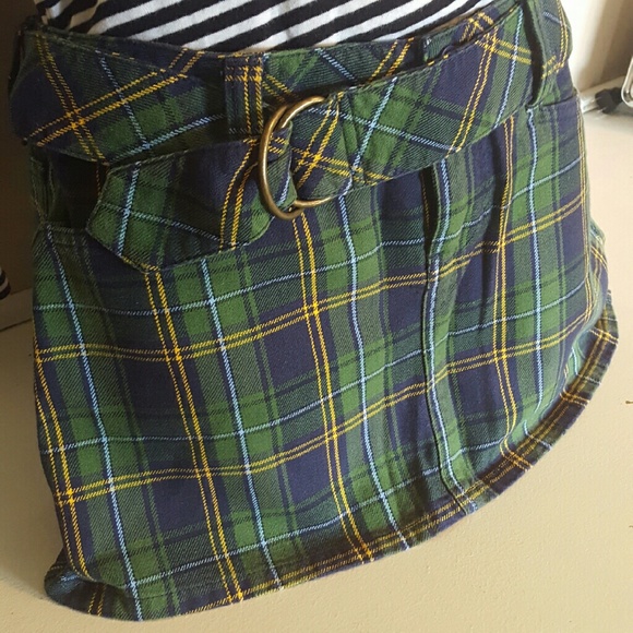 Plaid Micromini Skirt - Picture 1 of 2