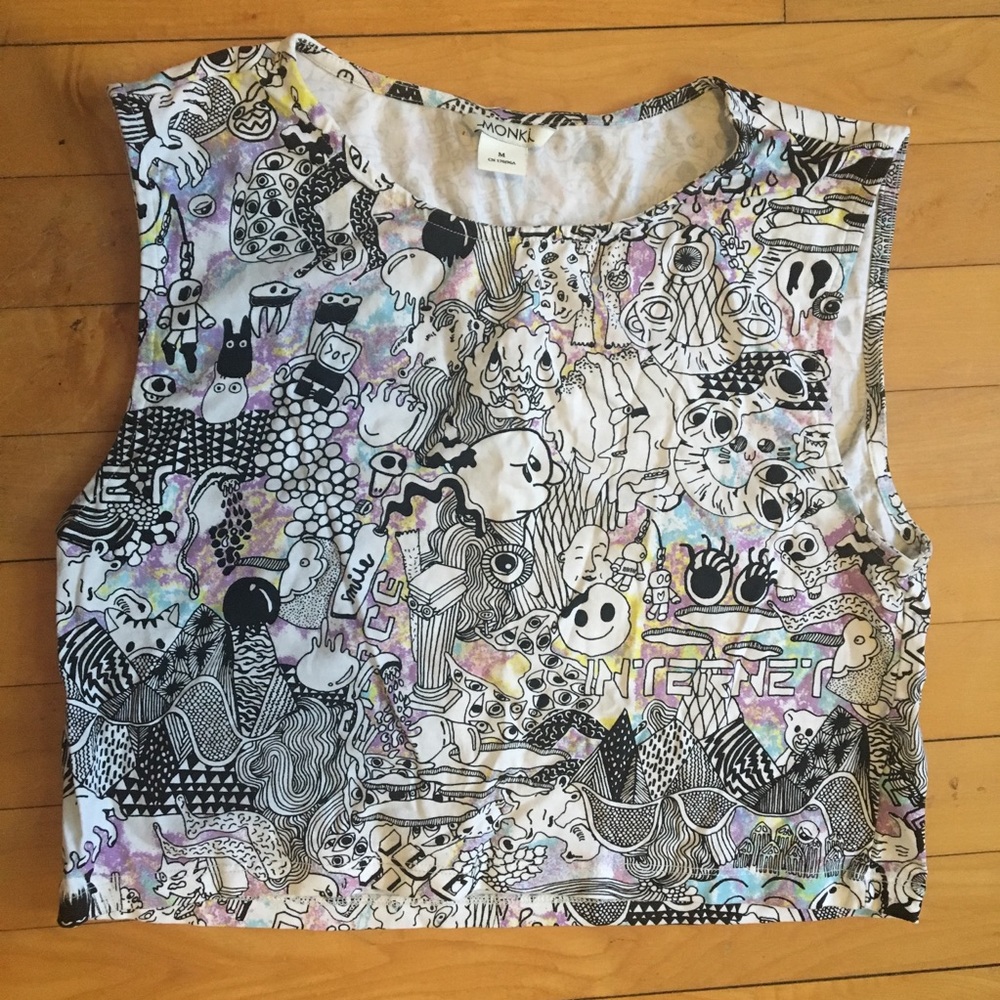 Monki crop top