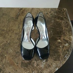 Jessica Simpson peep-toe pumps