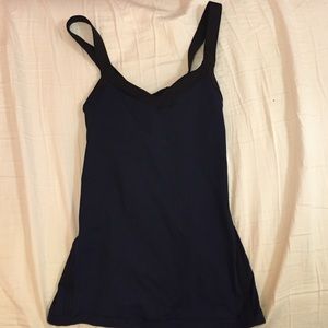 Lululemon navy blue and black tank