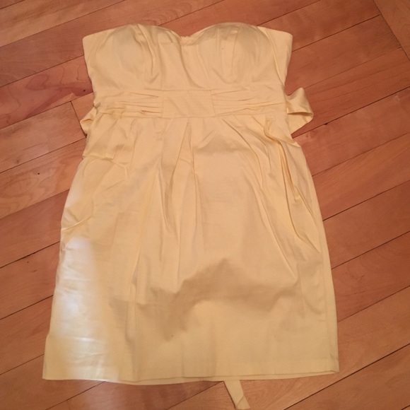 Strapless cotton dress