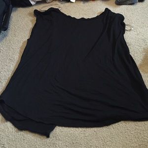 Cute black top with open back
