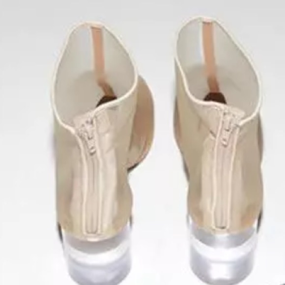 Nude Mesh Booties - Picture 3 of 4