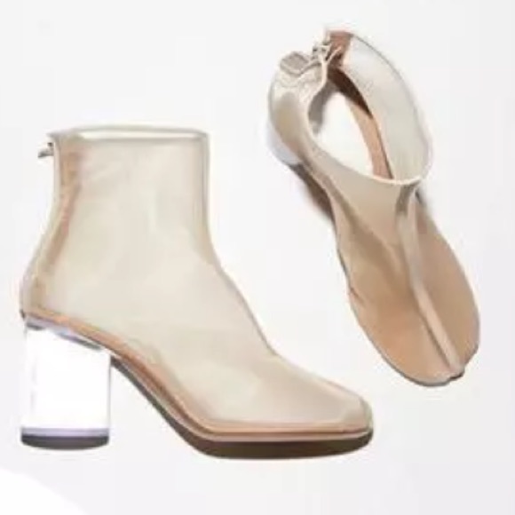 Nude Mesh Booties - Picture 4 of 4