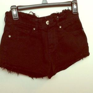 Pacsun black high wasted Jean shorts