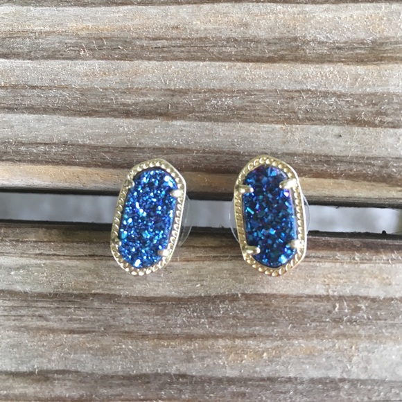 Kendra Scott Ellie blue drusy