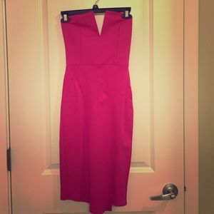 Pink Strapless Dress