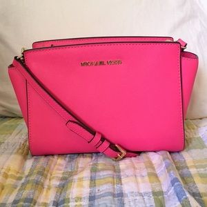 Michael Kors Selma Medium Saffiano Leather Bag