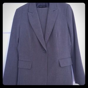 New York & Company gray women's business suit.