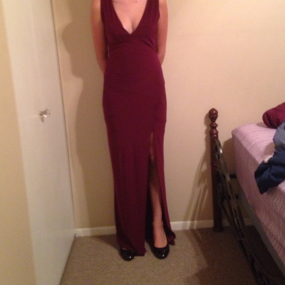 Dark purple formal dress