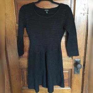 Black knit dress
