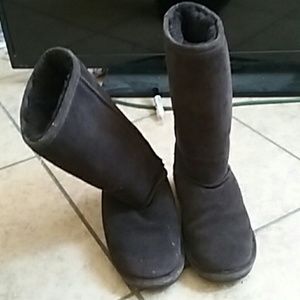 Tall brown boots