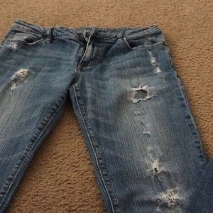 Bullhead Boyfriend Distressed Stretch Jeans size 3