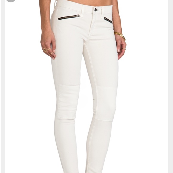 NWT Rag & Bone Ridley Moto Zip Jeans Leggings 30