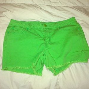 Lime Green Shorts