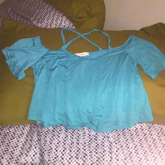 Turquoise Crop Top