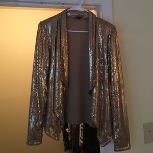 Guess Gold Sequin Blazer