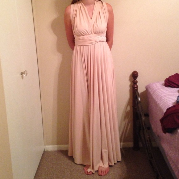 Nude formal dress