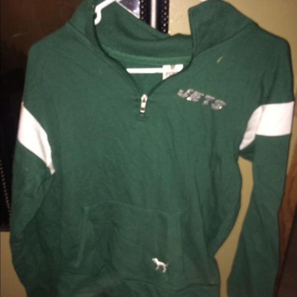 VICTORIAS SECRET JETS SWEATSHIRT