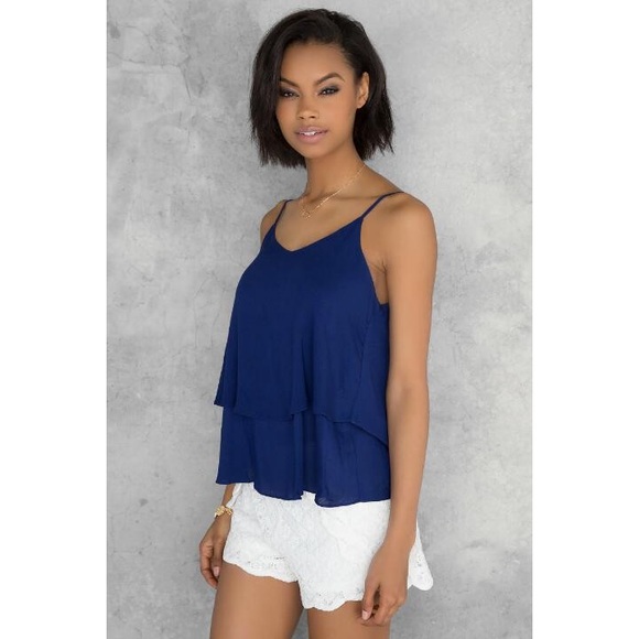 Blue layered tank