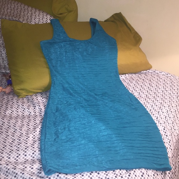 Turquoise mini dress from forever 21
