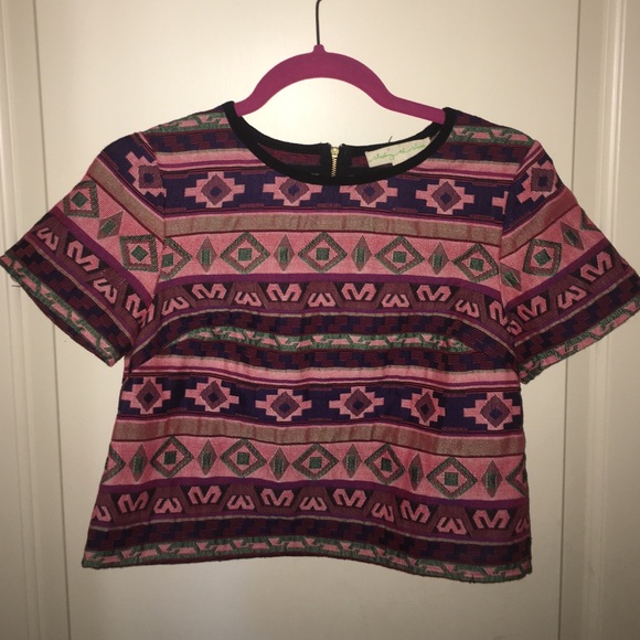 Urban Outfitters tribal print crop top