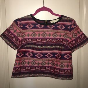 Urban Outfitters tribal print crop top