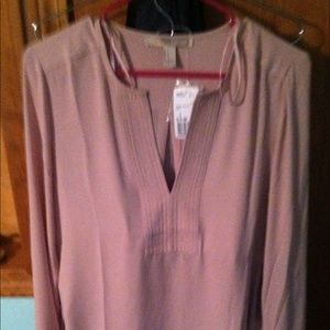 Forever 21 NWT long sleeved tan/blush dress shirt