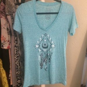 Empyre blue dream catcher v-neck t-shirt