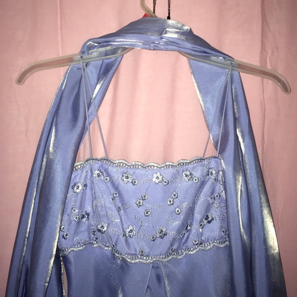 Lavender color long dress - Picture 1 of 4